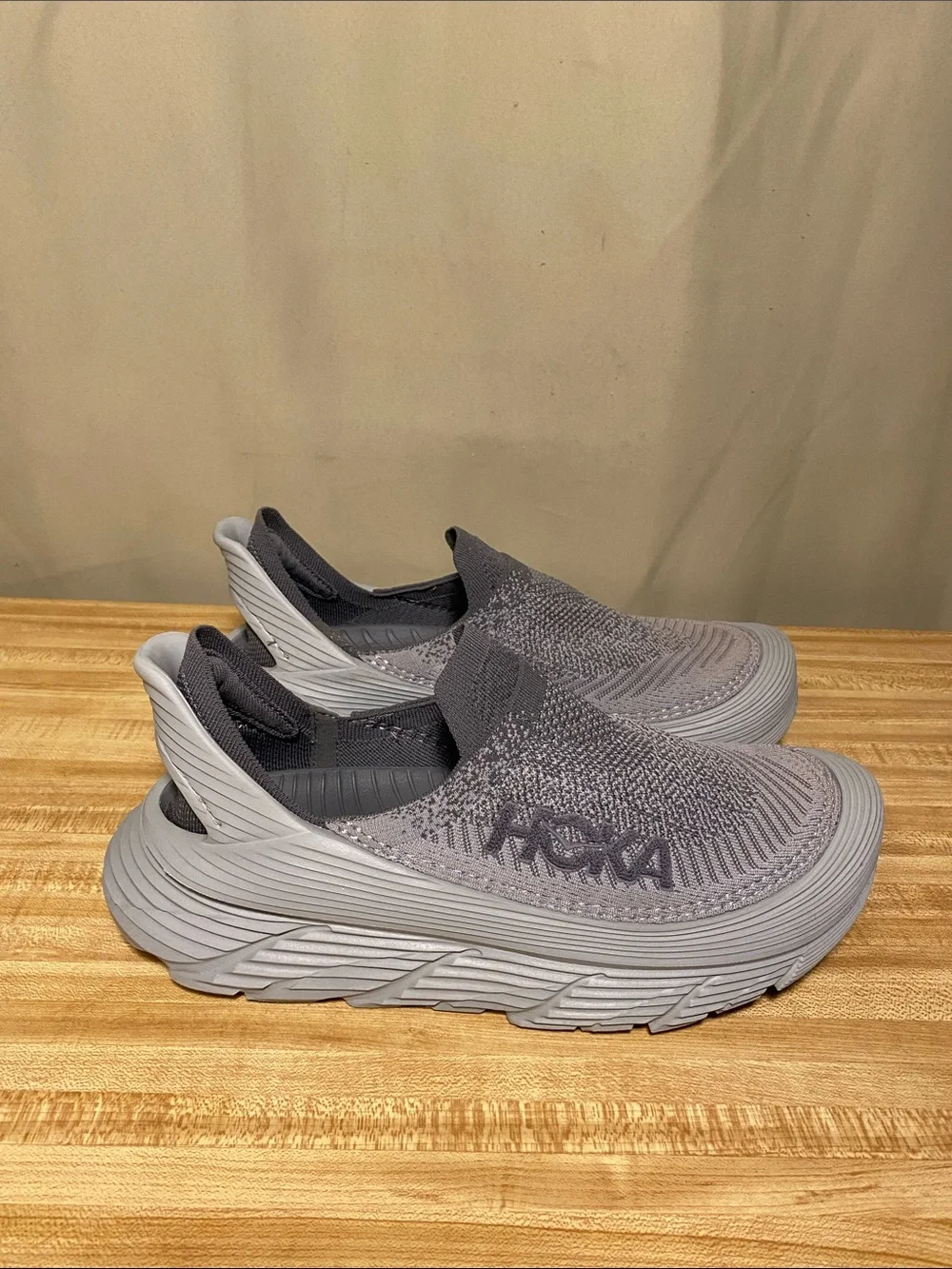 Hoka One One U Restore TC Recovery Shoes Satellite Grey/Stellar Grey  M 10/W11